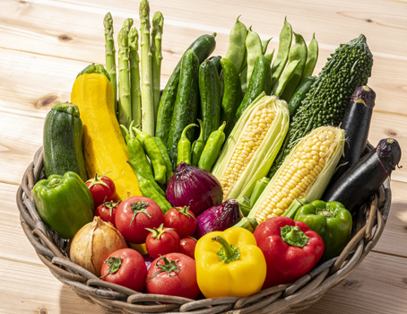 プラの夏野菜朝市